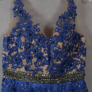 Rhinestones/Sequins/Beads Prom/Wedding/Formal Dress SZ M Alspeed NWT